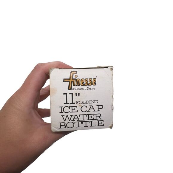 Nwt Finesse 11" Folding Ice Cap Water Bottle 50s Round Blue Bag w/ Original Box - Picture 6 of 10